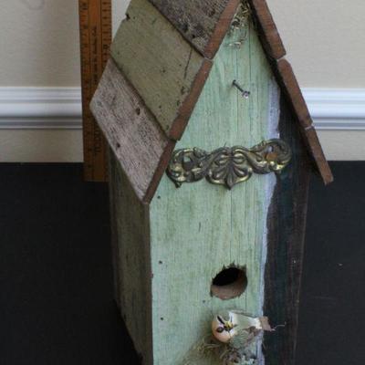 LOT #54: Vintage Wood Deco Bird Home