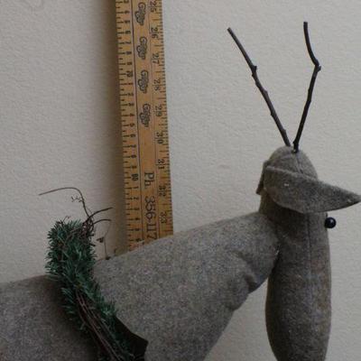 LOT #55: Large Twig Folk Art Holiday Reindeer