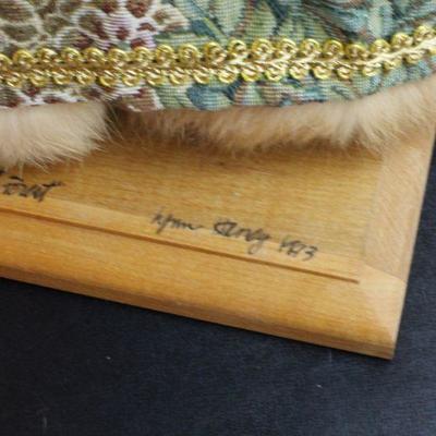LOT #58: Vintage Lynn Haney Green Velvet Coat w/ Fur Trim Santa Claus