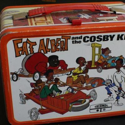 LOT #61: Authentic Vintage FAT ALBERT and the COSBY KIDSâ„¢ Metal Lunchbox w/ Thermos