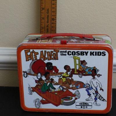 LOT #61: Authentic Vintage FAT ALBERT and the COSBY KIDSâ„¢ Metal Lunchbox w/ Thermos