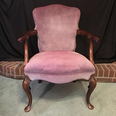 Lot 11 - Pair of Antique Velvet Chairs