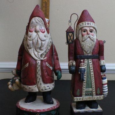 LOT #71: (2) Vintage Santa Claus Christmas Deco 