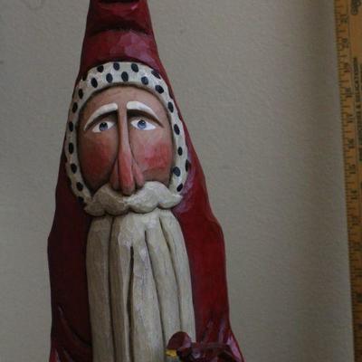 LOT #83: (2) Vintage Santa Claus Thin Tall Figures by HOUSE OF HATTENâ„¢ and THE LORI MILLER COLLECTIONâ„¢