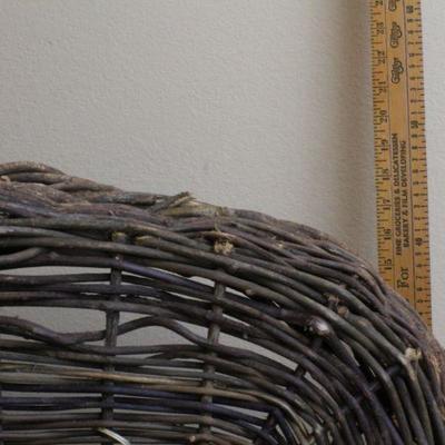 LOT #85: Large Woven Dark Colored Basket