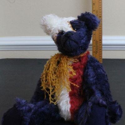 LOT #86: Vintage Handmade Patriotic Teddy Bear by JUDY SENK