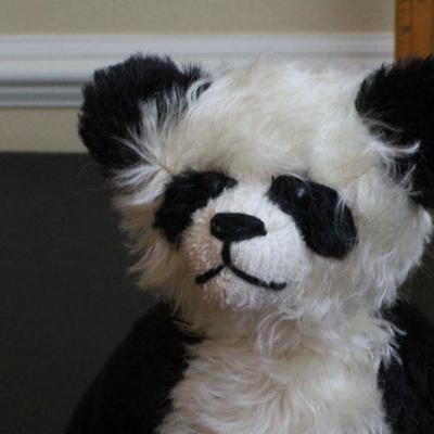 LOT #87: Vintage Handmade Panda Bear by JUDY SENK