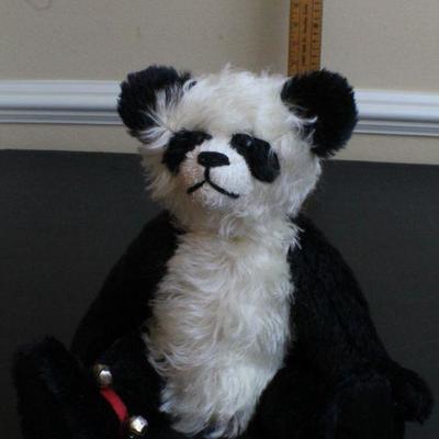 LOT #87: Vintage Handmade Panda Bear by JUDY SENK