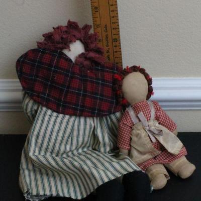 LOT #90: (2) Vintage Children's Soft Dolls