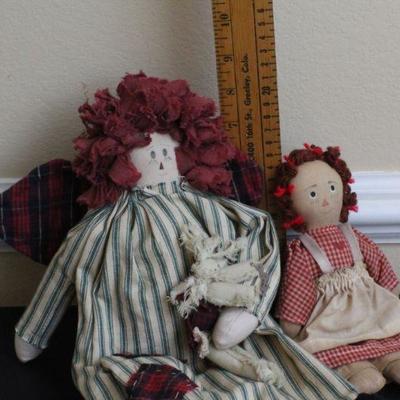 LOT #90: (2) Vintage Children's Soft Dolls