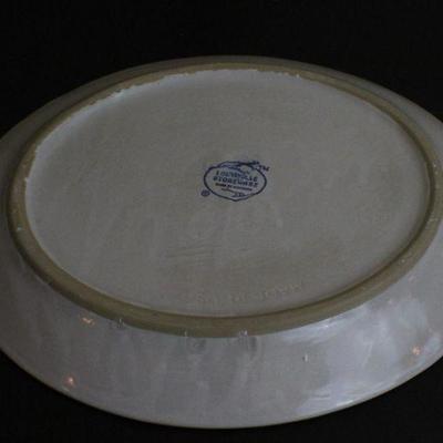 LOT #92: Vintage Handpainted Turkey Serving Dish by LOUISVILLE STONEWARE Made in Kentucky