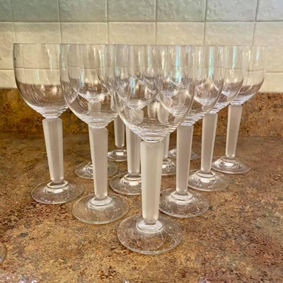CRYSTAL WHITE WINE GLASSES