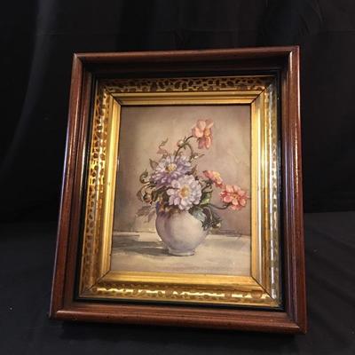 Lot 12 - Three Floral Framed Artwork