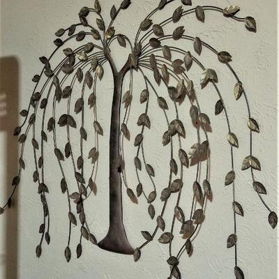 Lot #95  Metal Wall Decoration - Weeping Willow