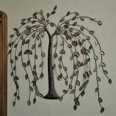 Lot #95  Metal Wall Decoration - Weeping Willow