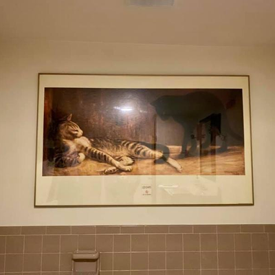 LES CHATS FRAMED POSTER