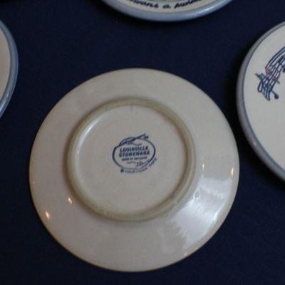 LOT #103: Louisville Stonewareâ„¢Â COMPLETE 12 Days of Christmas Holiday Themed Plates