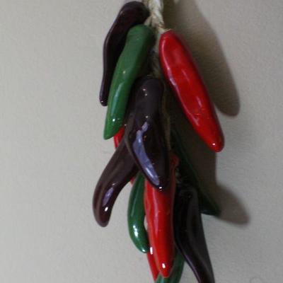 LOT #109: Hanging Chili Pepper Home Deco