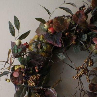 LOT #147: Large FALL THEMED Wreath Dark