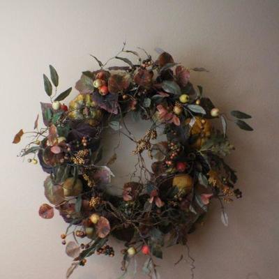 LOT #147: Large FALL THEMED Wreath Dark