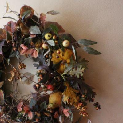 LOT #147: Large FALL THEMED Wreath Dark