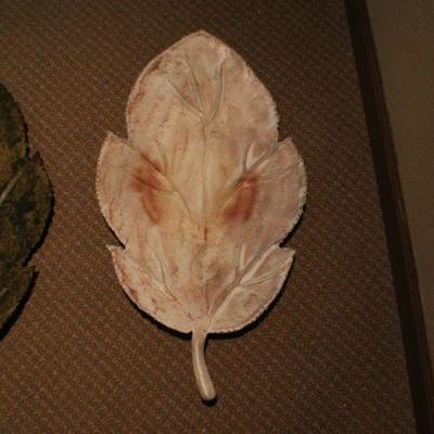 LOT #150: Pair of Leaf Decorative Plates