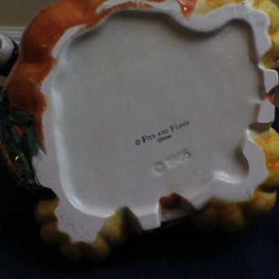 LOT #152: (3) Fitz and Floyd Ceramic Halloween Deco Items 