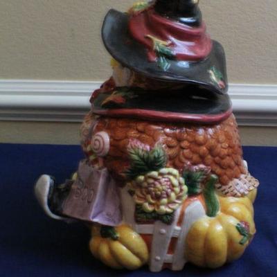 LOT #152: (3) Fitz and Floyd Ceramic Halloween Deco Items 