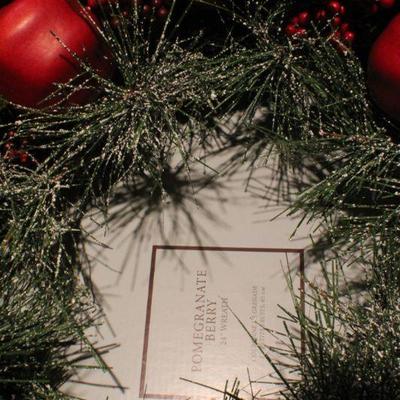 LOT #169: RESTORATION HARDWARE Christmas Wreath Home Deco w/ Box