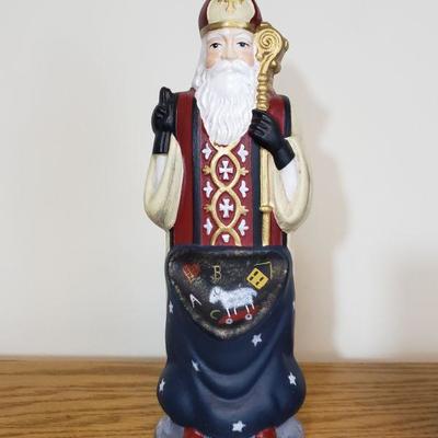 Lot 187: Moni 1998 Santa with Blue Bag and White Stars