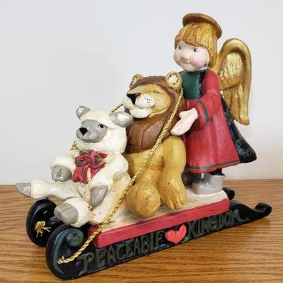 Lot 196: House of Hattenâ„¢ Large Peaceable Kingdom Sleigh 