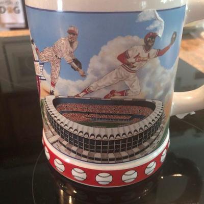 Budweiser and baseball mug