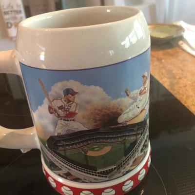 Budweiser and baseball mug