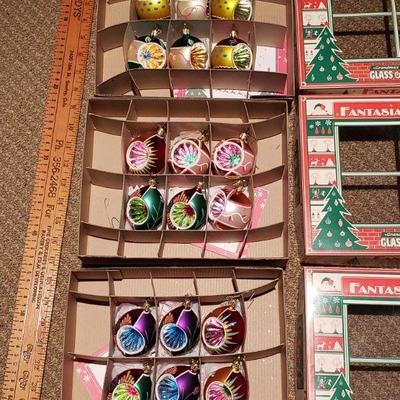 Lot 212: (3) Boxes of the Smaller Christopher Radko Fantasia Ornaments