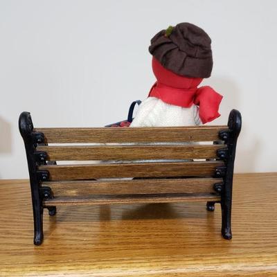 Lot 222: Byers Woman on Bench Caroler