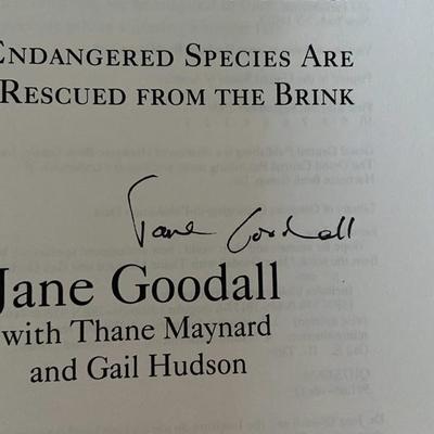JANE GOODALL BOOK - Hope for Animals and Their World - Signed by Dr. Goodall