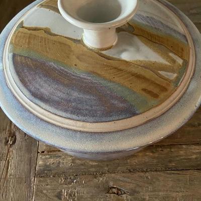 CASSEROLE DISH Pottery Handmade Ceramic Stoneware by Cheryl Hebert