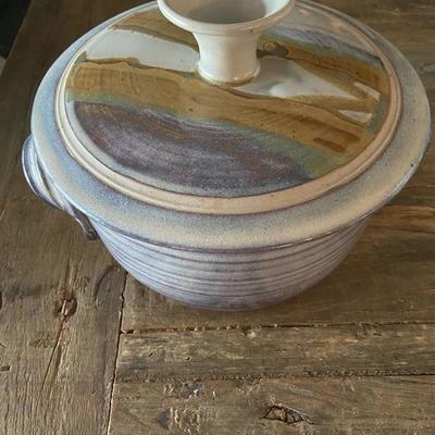 CASSEROLE DISH Pottery Handmade Ceramic Stoneware by Cheryl Hebert