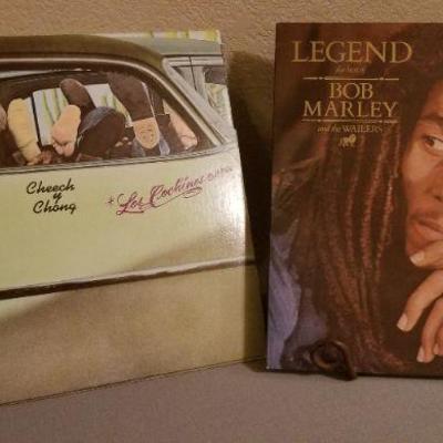 LOT #252: Bob Marley and Cheech and Chong Vintage LP's