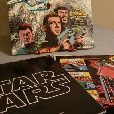 LOT #254: (3) Assorted Vintage LP's (War of the Worlds, Star Wars and Star Trek) 