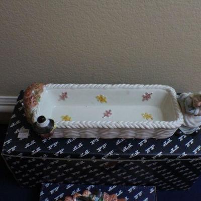 LOT #255: Pair of Vintage Fitz and Floydâ„¢ Holiday Serving Dishes
