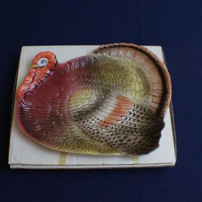 LOT #259: Vintage OTAGIRIâ„¢ Ceramic Thanksgiving Turkey Platter