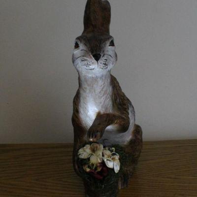 LOT #265: MONIâ„¢ 2000 Ceramic Easter Bunny Holiday Deco Figure w/ Foot Out