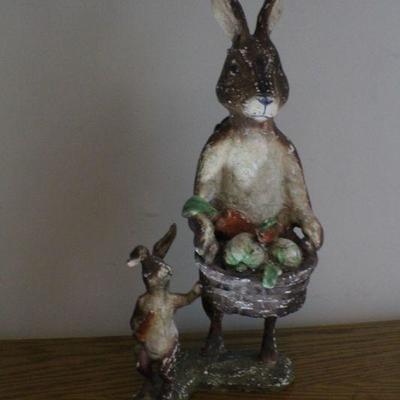 LOT #267: BETHANY LOWE Easter Holiday Deco Bunny w/ Child Figure