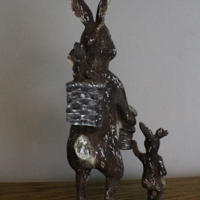 LOT #267: BETHANY LOWE Easter Holiday Deco Bunny w/ Child Figure