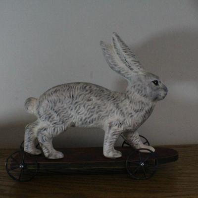 LOT #276: Vintage MONIâ„¢ Easter Bunny Walking Holiday deco