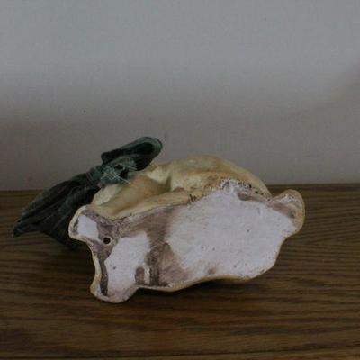 LOT #278: Small Easter Bunny Holiday Deco w/ Green Scarf