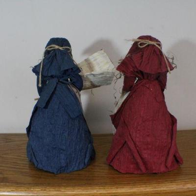 LOT #306: Two Patriotic Women Figures Home Deco 