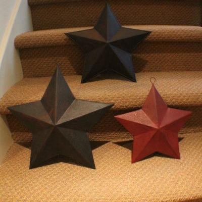 LOT #309: Assortment of (3) Metal Stars