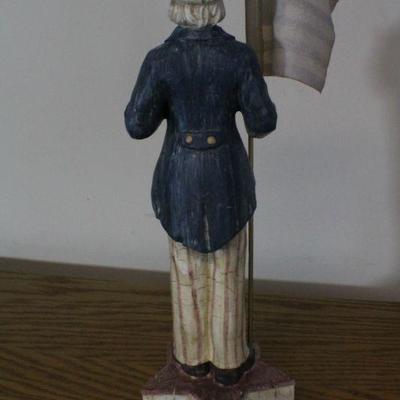 LOT #311: Patriotic Uncle Sam w/ Flag Holiday Home Deco Figure